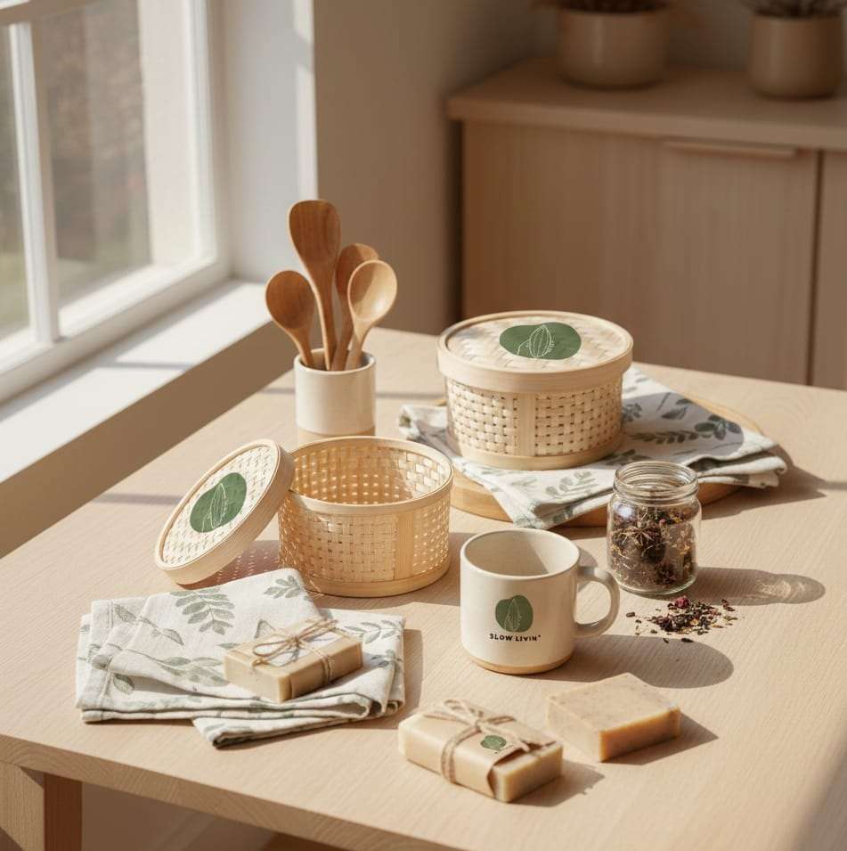 Storage Box - Round — Shop online | Slow Livin — view 5